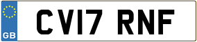 Trailer License Plate